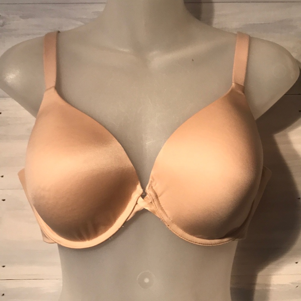 EUC WACOAL tan padded full support bra size 38C
